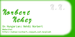 norbert nehez business card